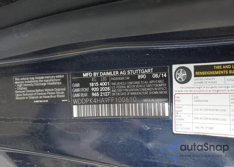 2015 Mercedes-Benz Slk 250 z USA, uszkodzony, nr VIN WDDPK4HA9FF100610